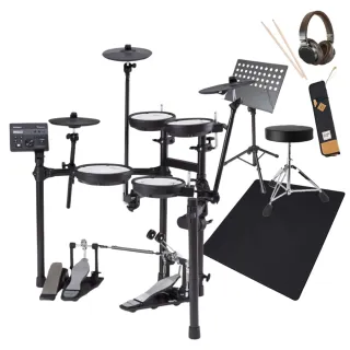 【ROLAND 樂蘭】TD-07DMK 電子鼓+入門配套組 - 鼓椅、鼓毯、鼓棒(原廠公司貨 商品保固二年)