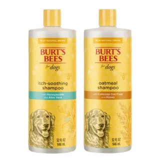 【BURT’S BEES】伯特小蜜蜂 金銀花酪梨抗癢｜蜂蜜燕麥潔淨-沐浴露32oz／945ml(沐浴乳、寵物洗毛精)