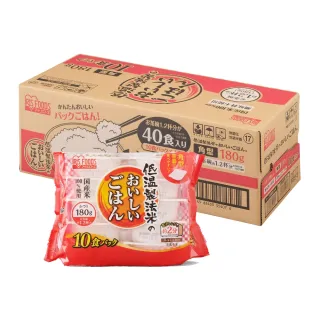 【IRIS】日本直送即食白飯 180g×40入(防災 防災食品 微波飯 微波食品 日本米 米 即食飯)