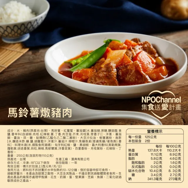 【NPO channel x 高慈聯合總會】《給成長中孩童營養均衡的一餐》菜品募集(購買者不會收到商品 愛心募集)