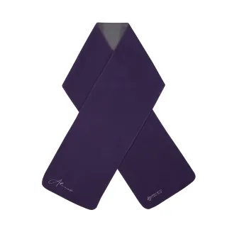 【ATUNAS 歐都納】WINDSTOPPER中性款防風保暖圍巾(A2AC2306N深紫/刷毛/冬季賞雪/禦寒)