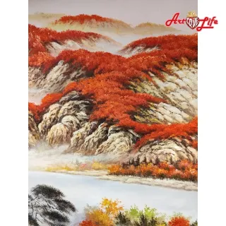 【ArtLife 藝術生活】B008高級手繪油畫_風景_80x220cm(五行風水畫、打造居家好運宅、手繪系列、擺飾畫)