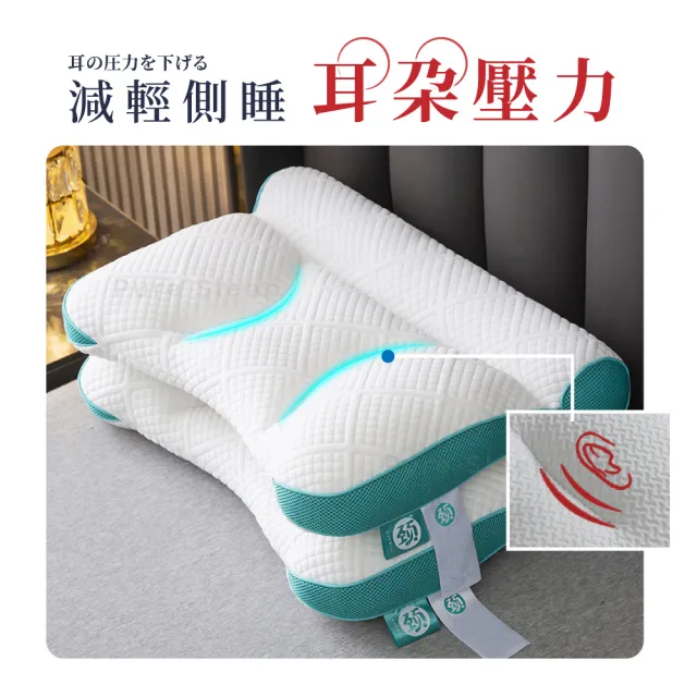 【Pure Sleep】護頸反牽引枕芯(低枕 中低枕 護頸枕頭 反牽引護頸枕 側睡枕 枕頭)