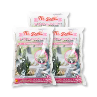 【花公主】多肉植物專用石2L 3件組(多肉植物適用/排水/透氣)