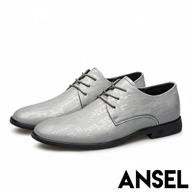 SCONA 蘇格南 全真皮 都會輕量側帶紳士鞋(黑色 084