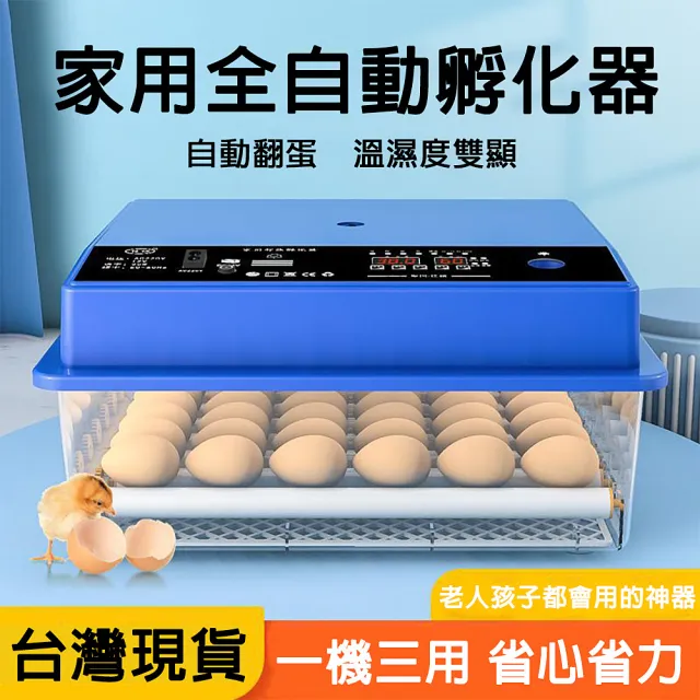 【佳美多】48枚孵蛋器 保溫箱 保雞蛋孵化器 智慧控溫箱 全自動孵化機(110V智能孵化機 定時翻蛋 出雛 育雛)
