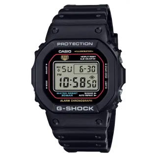 【CASIO 卡西歐】G-SHOCK原創配色電子錶(DW-5600RL-1)