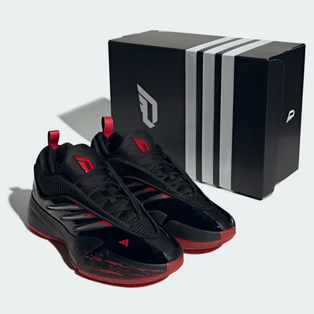 【adidas 愛迪達】Dame 9 男 籃球鞋 運動鞋 緩震 抗扭 包覆 利拉德 黑紅(IH3573)