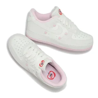 【NIKE 耐吉】休閒鞋 Wmns Air Force 1 07 女鞋 男鞋 粉 米白 情人節 愛心 AF1 經典(HV5992-111)