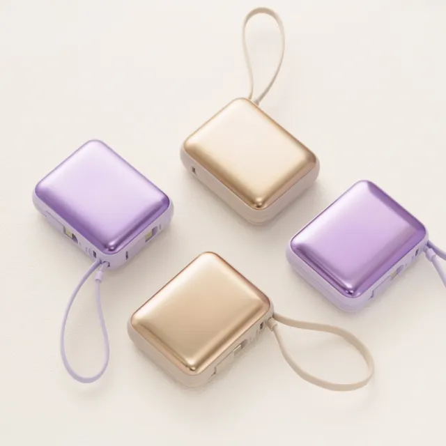 【SOLiDE】Bubble Gum 10000mAh 1孔輸出 迷你雙充頭便攜行動電源(無線/Magsafe/自帶線)