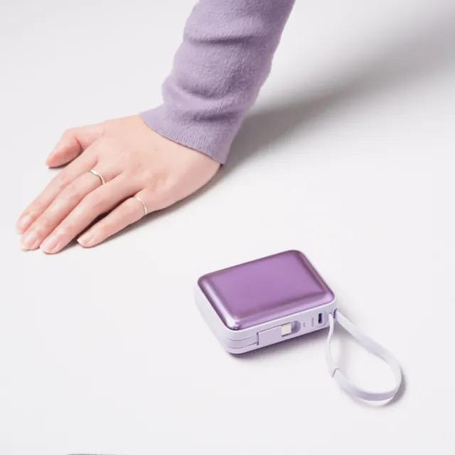 【SOLiDE】Bubble Gum 10000mAh 1孔輸出 迷你雙充頭便攜行動電源(無線/Magsafe/自帶線)