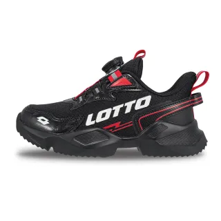 【LOTTO】童鞋 METEOR RIDE 輕量跑鞋(黑-LT5AKR9470)