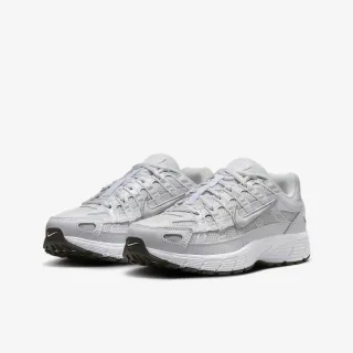 【NIKE 耐吉】慢跑鞋 女鞋 大童 運動鞋 緩震 P-6000 GS 銀白 HV5064-003(3C5187)