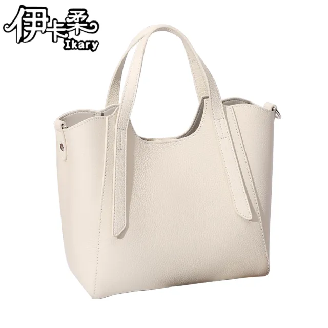 【Ikary 伊卡柔】真皮包包 精品女包斜背包 手提包