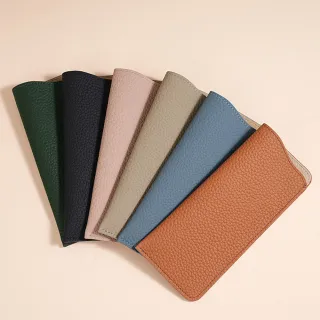 【MoonDy】真皮 眼鏡袋 眼鏡盒 太陽眼鏡包 老花眼鏡盒 眼鏡皮套 牛皮眼鏡袋 敞口眼鏡包 荔