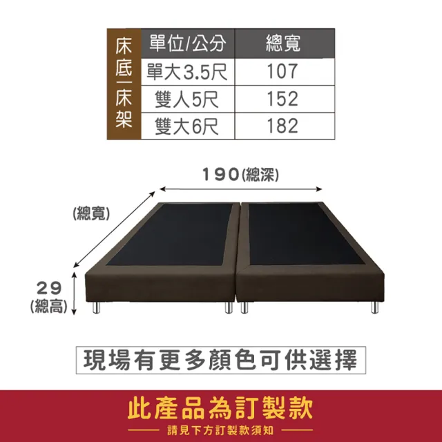 【ASSARI】雙人5尺傢集908型貓抓皮房間組_床頭片+床底