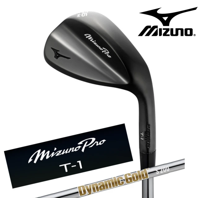 MIZUNO 美津濃MIZUNO 美津濃 MP T-1 黑色桿頭 高爾夫挖起桿 DG S200 桿身(桿底與桿面精準設計打感後旋更完美)