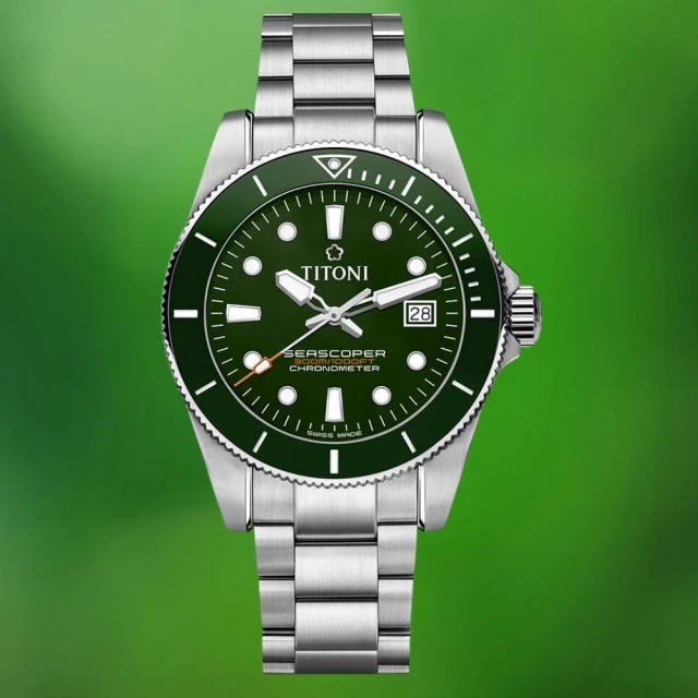 TITONI 梅花錶 海洋探索系列 天文台認證 300米潛水