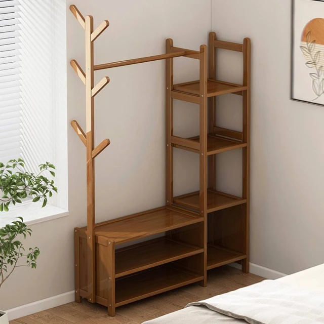 拜爾家居 日系多功能伸縮曬衣架(MIT台灣製造 附滾輪 曬衣