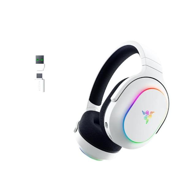 【Razer 雷蛇】Barracuda X Chroma 梭魚無線耳機X 幻彩版(水銀白)