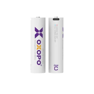 【OXOPO】XCII系列 18650 USB Type-C 充電鋰電池(18650 3.7V 2000mAh)
