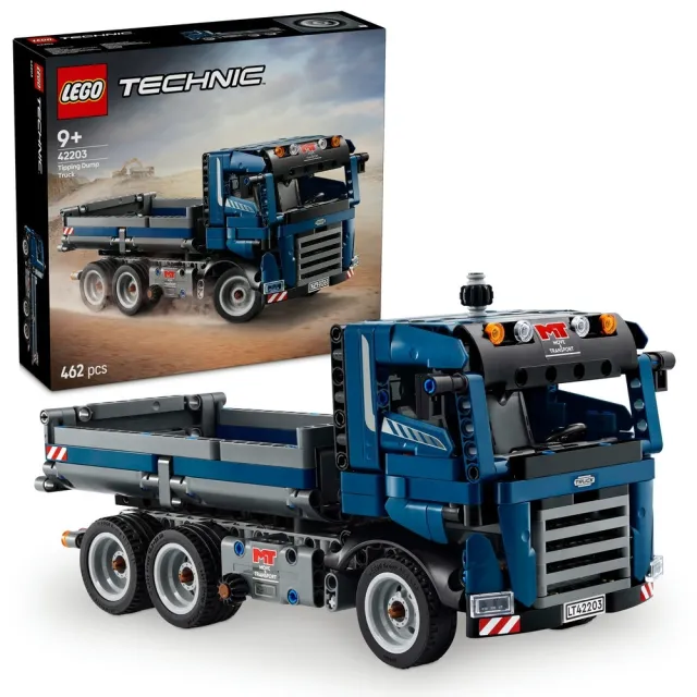 【LEGO 樂高】科技系列 42203 傾卸式卡車(玩具車 工程模型 兒童玩具 積木)