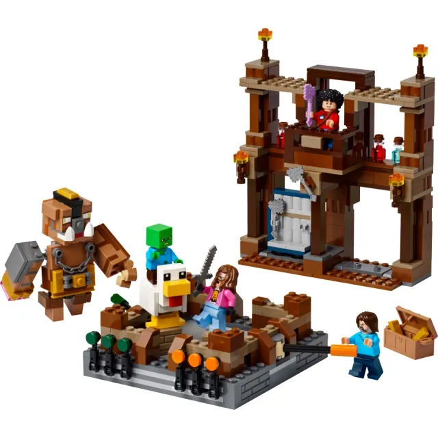 【LEGO 樂高】Minecraft 21272 林地府邸格鬥擂台(麥塊 電玩遊戲 兒童玩具 積木)