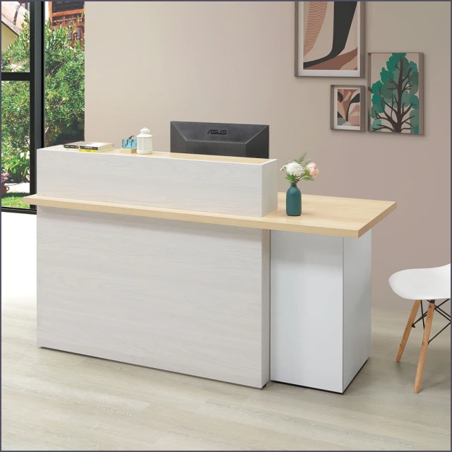 麗得傢居 羅伯3.7尺櫃檯桌 櫃台屏風 收銀桌 吧檯桌(座位