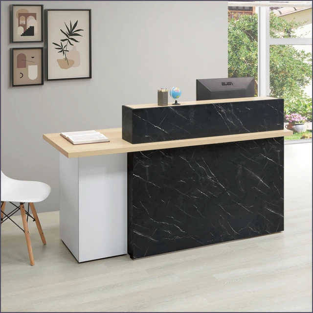 麗得傢居 羅伯3.7尺櫃檯桌 櫃台屏風 收銀桌 吧檯桌(座位