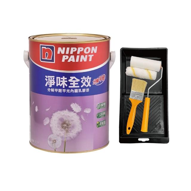 【立邦】淨味全效 分解甲醛乳膠漆 精選色2 電腦調色 含工具(5公升裝：約可塗刷11.5坪)