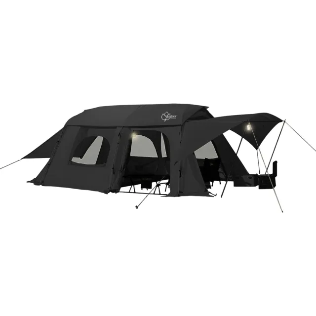 【Outdoorbase】沙丘隧道帳 光影 闇影(隧道帳 一房一廳 客廳帳 露營 逐露天下)