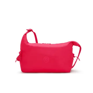 【KIPLING官方旗艦館】『拉拉包』質感莓粉手提肩背兩用包-GWYN