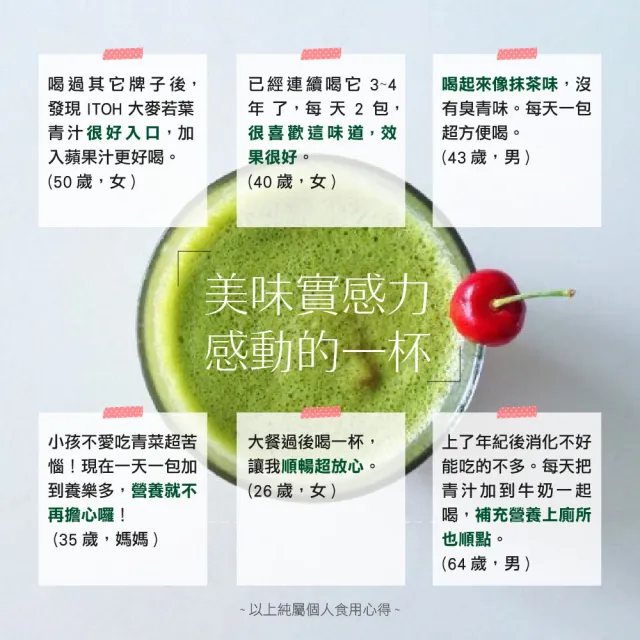 【ITOH井藤】日本原裝 100%大麥若葉酵素青汁x3盒(30袋/盒 外食族必備 排便順暢 28種營養素濃縮 日本原裝)