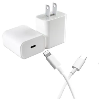 iPhone 20W PD充電器 E630 +Type-C to Lightning 蘋果認證PD快充線