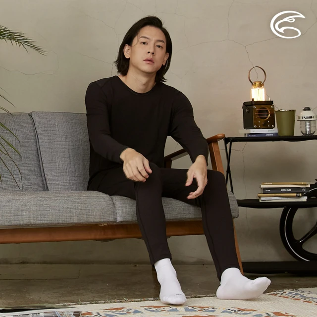 ADISI 男美麗諾混紡羊毛高領彈性保暖衣 AU252100