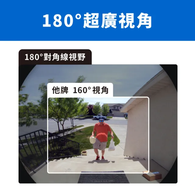 (64G記憶卡組)【TP-Link】Tapo D235 2K 5MP 電池/電線 AI智慧視訊門鈴(全彩夜視/180°超廣角/支援512GB)