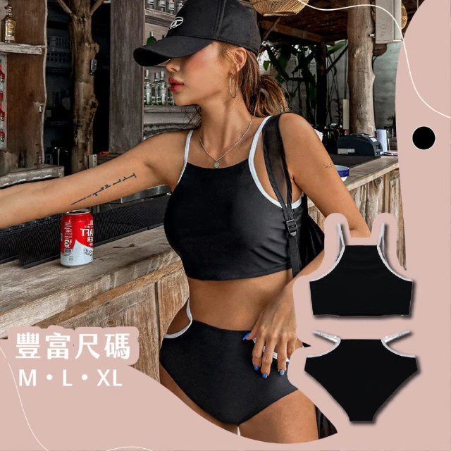 MusesMuses 挖腰高腰比基尼 泳衣罩衫裙 裙裝泳衣 多件式泳衣 顯瘦款式 韓系設計 高叉顯長(40-62kg)