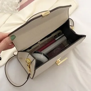 【LEESA】雙11 牛皮包包\白色手提包\包包\手提包\斜背包\真皮包包\高級感\單肩斜背包\禮物\