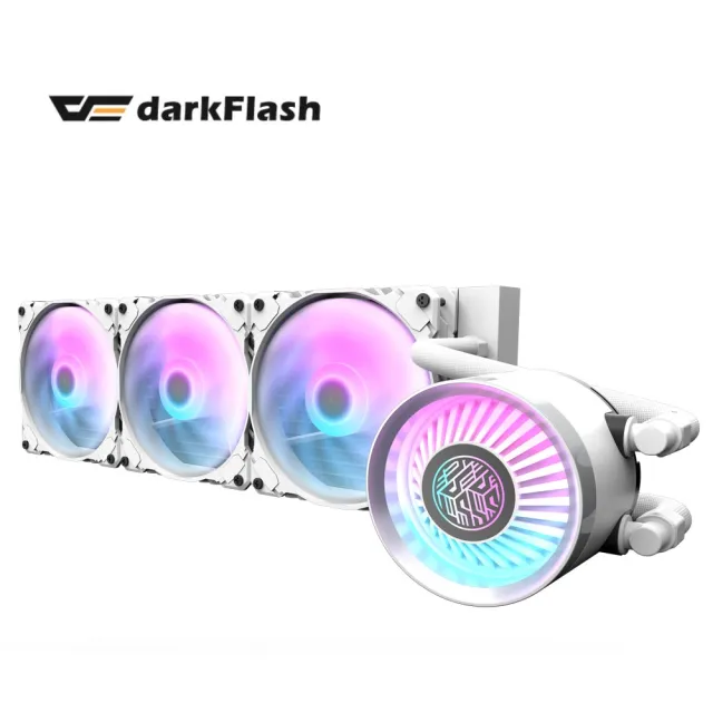 【darkFlash 大飛】大飛 Nebula DN360 ARGB 一體式 白色 水冷 CPU 散熱器(五年保固)