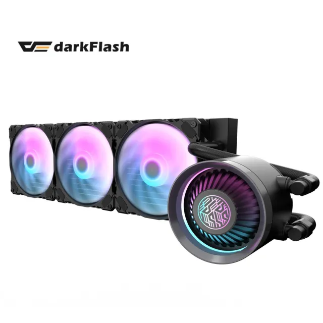 【darkFlash 大飛】大飛 Nebula DN360 ARGB 一體式 黑色 水冷 CPU 散熱器(五年保固)