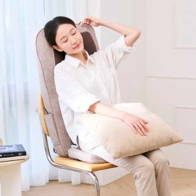 【tokuyo】背腰鬆 智能揉捏按摩墊 TH-553(肩部偵測 / 10cm凸出深層有感)