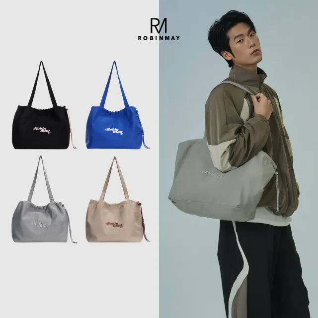 【ROBINMAY】雙11 NEW ERA企劃 Daily尼龍肩背袋(磁扣、束繩封口/多色任選)