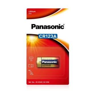 【Panasonic 國際牌】CR123A 一次性3V鋰電池-4顆入 公司貨(相容 K123LA/EL123AP/DL123A)