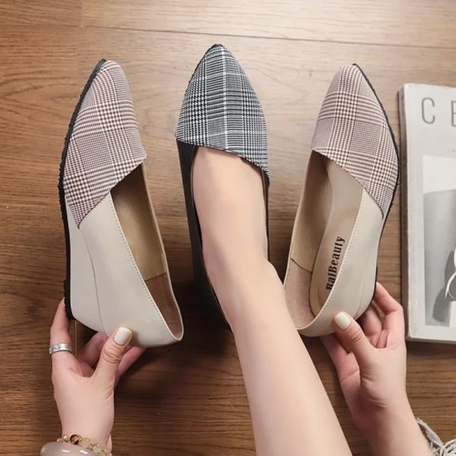 KOKKO 輕奢微性感尖頭後拉帶低跟包鞋(黑色)折扣推薦