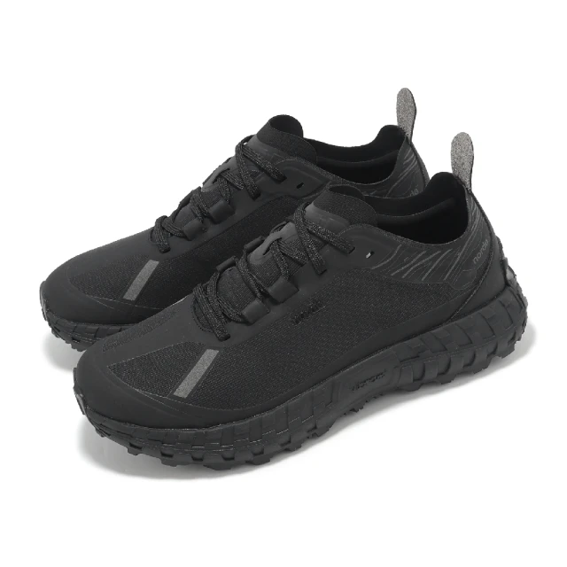 NordaNorda 越野跑鞋 001 M 男鞋 黑 無縫 一體式 襪套 輕量 緩衝 抓地 黃金大底 戶外 運動鞋(001MSTE)