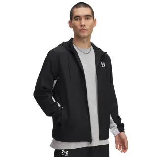 【UNDER ARMOUR】UA 男 Rival Wvn 防風外套_1390149-001(黑色)