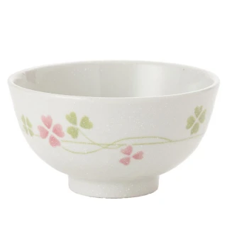 【NITORI 宜得利家居】飯碗 美濃燒四葉草 PK cDI05(日本製 飯碗 美濃燒)