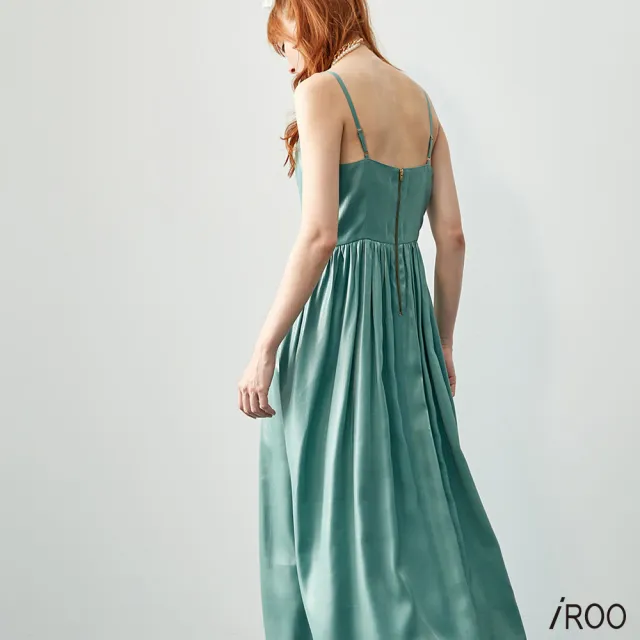 【iROO】光澤感貝殼領型小禮服