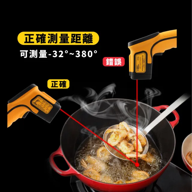 【測量王】非接觸式紅外線測溫槍-AR320(工業級 油溫 烘焙 測溫儀 測溫器 溫度槍 電子溫度計 冷氣)