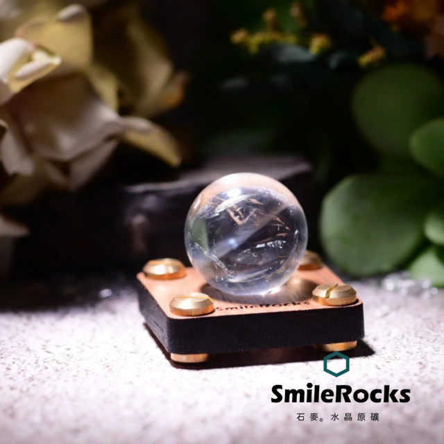 SmileRocks 石麥 石麥水晶原礦 莫三比克粉晶球No